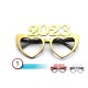 Gafas 2023 cotillon corazon oro fin de ano