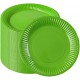 Platos verde lima 6 uds 23 cm carton