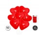 Globos corazones rojos de latex 50 uds de 25 cm