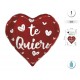 Globo corazon foil Te Quiero rojo corazones 43 cm