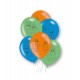 Globos Bluey de latex 6 uds 27 cm