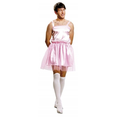 Disfraz bailarina rosa para hombre talla m l despe