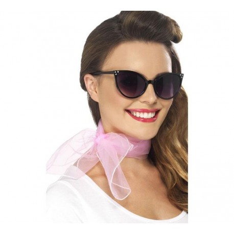 Panuelo rosa anos 60 foulard retro