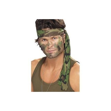 Cinta para el pelo camuflaje ejercito rambo bandana