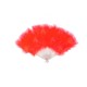 Abanico plumas rojo 16 palas