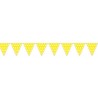 Banderas triangulares plastico amarillo puntos 5 m