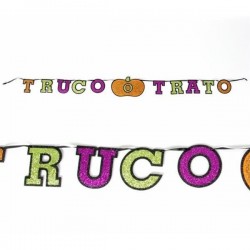 Guirnalda truco o trato en espanol halloween