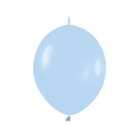 Globo azul pastel cadena lol 25 uds sempertex