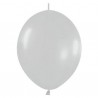 Globo plata satin cadena lol 50 uds sempertex