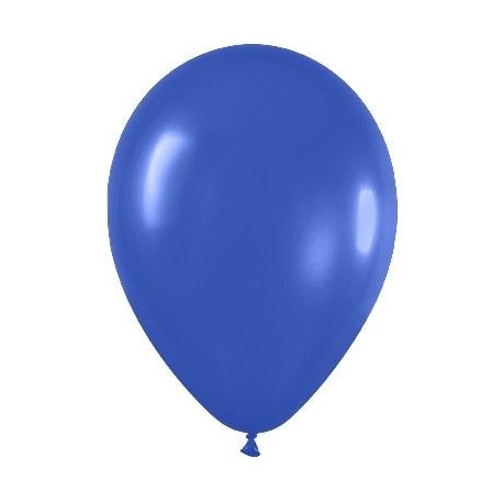 Globo azul real de 30 cm Sempertex bolsa 50 unidades