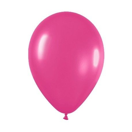 Globo fucsia metal 30 cm r 12 50 uds sempertex