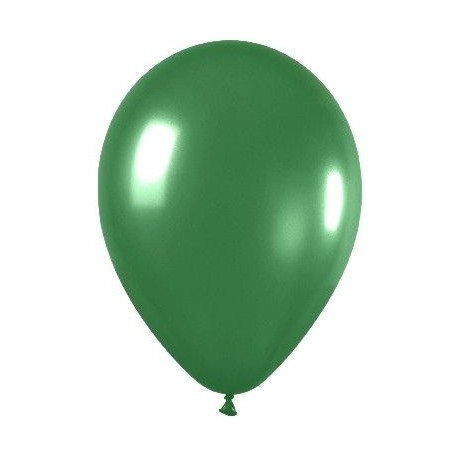 Globo Metal verde Sempertex R12 30 cm 50 uds