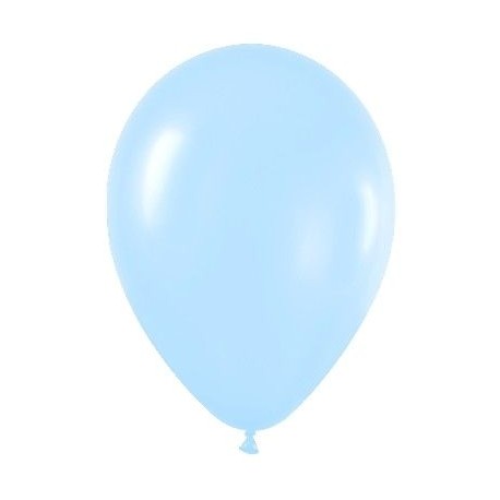 Globo satin azul de 30 cm serpentex bolsa 50 unidades