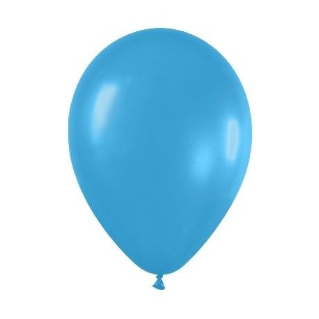 Globo azul neon r 12 30cm 50uds sempertex