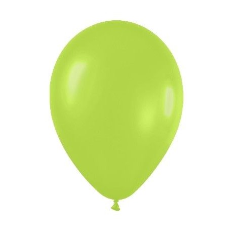 Globo verde neon r 12 30cm 50uds sempertex