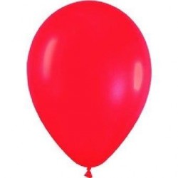 Globo rojo fashion solido r-5 125 cm 100 uds sempertex