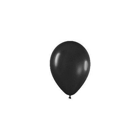 Globo negro fashion solido r 5 100 uds sempertex