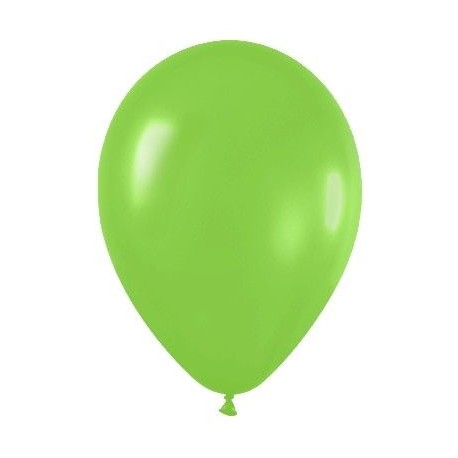 Globo verde lima r 5 125cm 100 uds sempertex