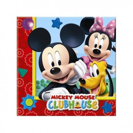 Servilletas mickey playful 20 unid 33 x 33 cm