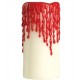 Vela sangre 10 x 5 cm velon para halloween 19624