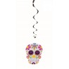 Decoracion calaveras mejicanas espirales de techo