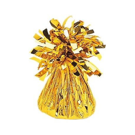 Peso para globos de helio oro dorado