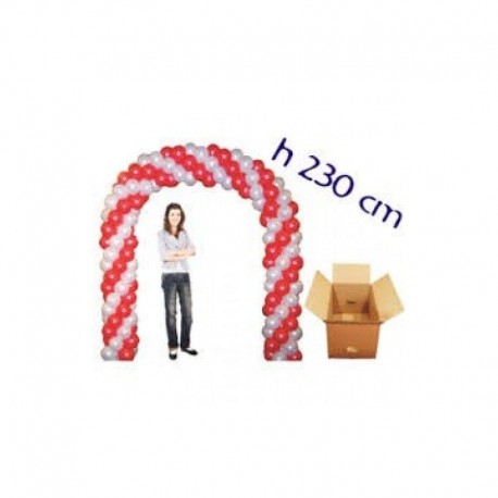 Kit arco para globos 230 alto x 4 mt ancho bases