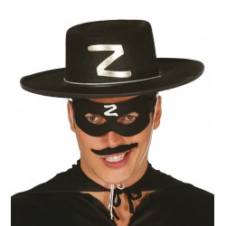 Antifaz zorro negro con la z