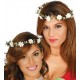 Diadema flores blancas flower hippie o medieval