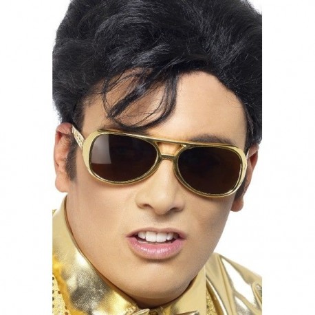 Gafas elvis doradas originales licencia