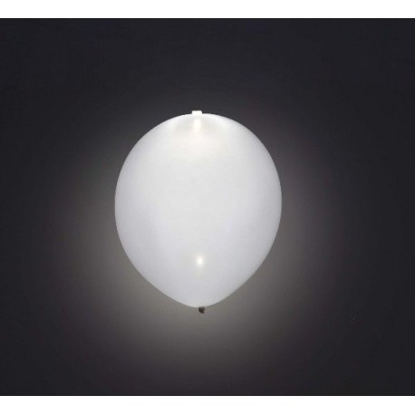 Globo blanco con luz del 12 pulgadas