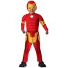Disfraz iron man musculoso deluxe talla 1-2 años