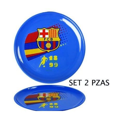 Platos futbol club barcelona 2 unds