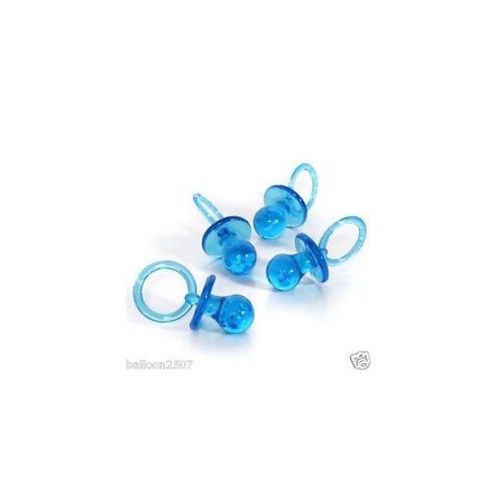 Chupetes azules decorativos 18 uds