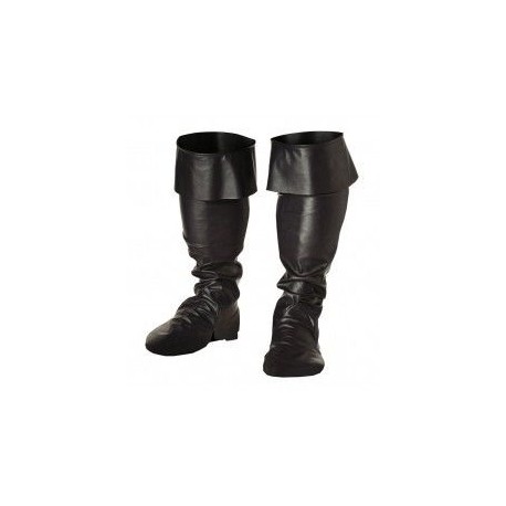 Cubrebotas infantiles negros mosquetero pirata