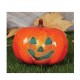 Calabaza para halloween con luz 16 cm sonriente