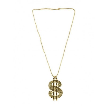 Collar simbolo del dolar simil oro