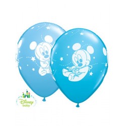 Globos de mickey bebe latex 11 28 cm para cumpleaños unidad