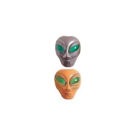 Mascara alien de plastico beige extraterrestre