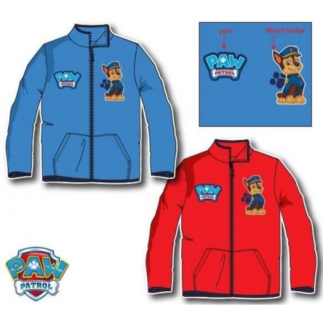 Forro polar patrulla canina chase rojo talla 5 anos