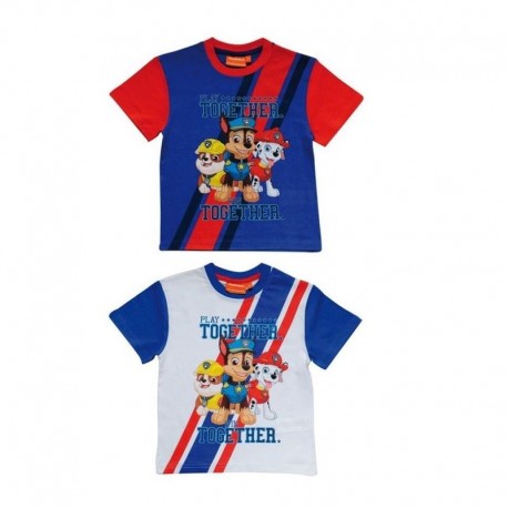 Camiseta patrulla canina infantil talla 2 anos color azul