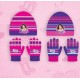 Gorro y guantes violeta disney fucsias