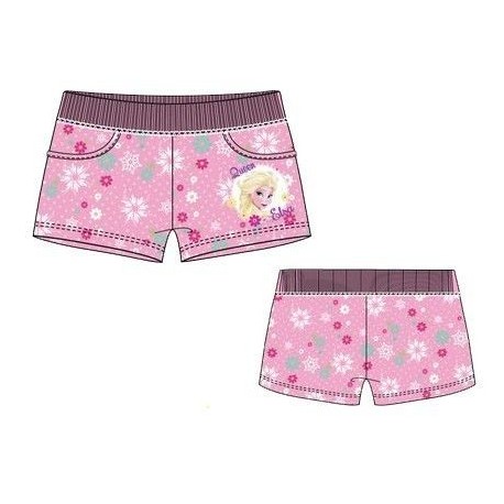 Pantalones cortos frozen elsa hielo disney rosa talla 4 anos