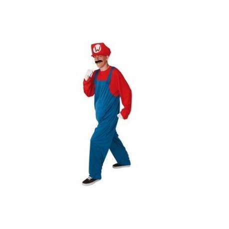 Disfraz fontanero rojo super mario bros talla estandar ML