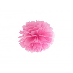 Pom pom rosa de papel de 25 cm para decoraciones