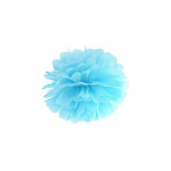 Pom pom azul cielo de papel de 25 cm para decoraciones