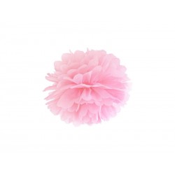 Pom pom rosa claro de papel de 25 cm para decoraciones