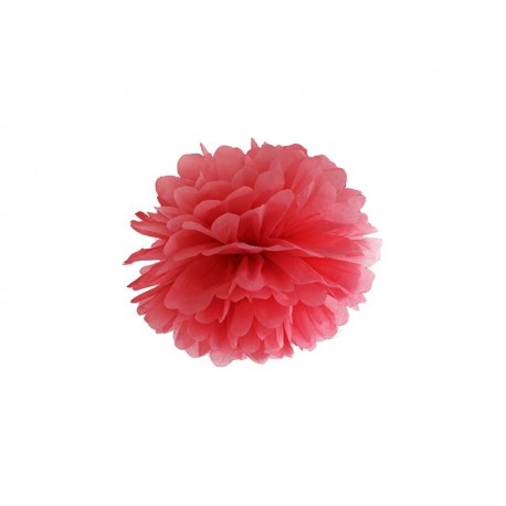 Pom pom rojo de papel de 35 cm para decoraciones