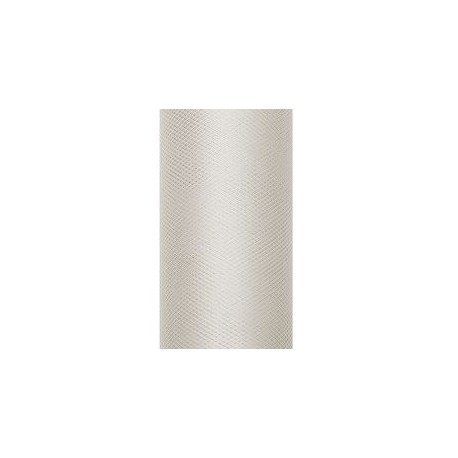 Tul beige rollo de 9 mt x 15 cm para decoraciones