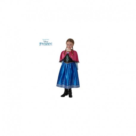 Disfraz anna de frozen deluxe talla 7 8 anos